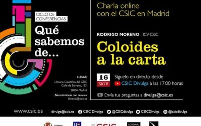 Charla online “Coloides a la carta”, Prof. Rodrigo Moreno